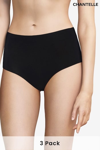 Chantelle 3 Pack Soft Stretch Seamless One Size High Waisted Knickers (M47821) | £50
