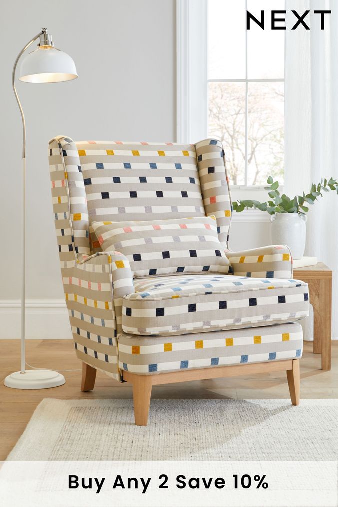 Striped armchair next hotsell