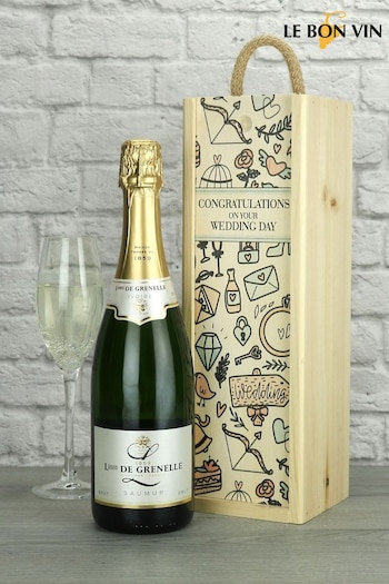 Wedding Day Sparkling Wine Gift by Le Bon Vin (M48902) | £36