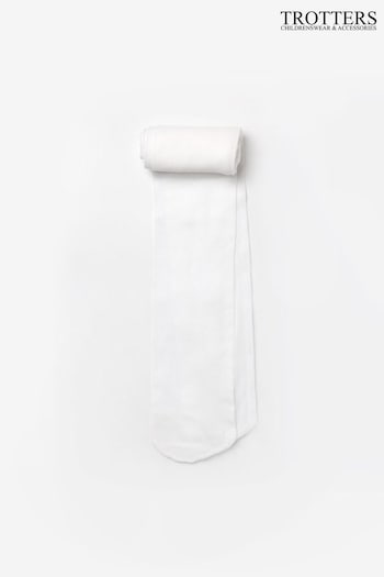 Trotters London White Ballet Opaque Tights (M49127) | £9