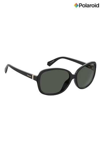 Polaroid Black Oversized Polarised Lens Sunglasses (M49206) | £45
