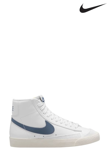 Nike White/Purple Blazer Mid Trainers (M49327) | £100