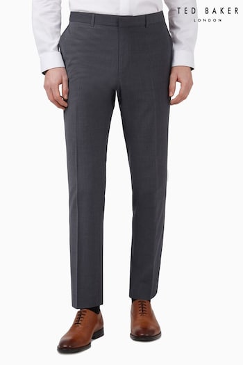Ted Baker Prem Charcoal Panama Slim Suit: Trousers (M49343) | £130
