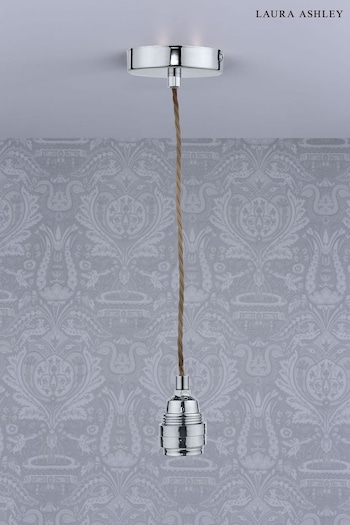 Laura Ashley Polished Nickel Flute Luxury Ceiling Light Suspension Kit (M49741) | £20