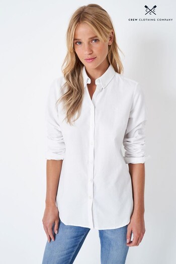 Crew Clothing Company White Cotton Casual Shirt (M49987) | £55