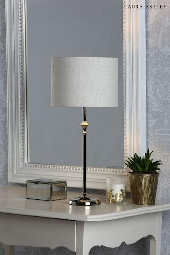 Laura Ashley Polished Nickel Highgrove Table Lamp (M50314) | £80
