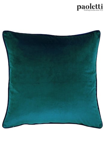 Riva Paoletti Teal Blue Meridian Cushion (M50534) | £17