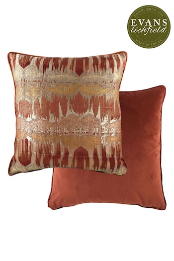 Evans Lichfield Terracotta Inca Cushion (M50611) | £32
