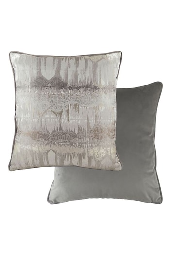 Evans Lichfield Steel Grey Inca Jacquard Polyester Filled Cushion (M50612) | £32