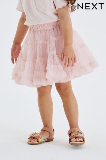 Pale Pink Ruffle Tutu Skirt (3mths-7yrs) (M50675) | £15 - £19