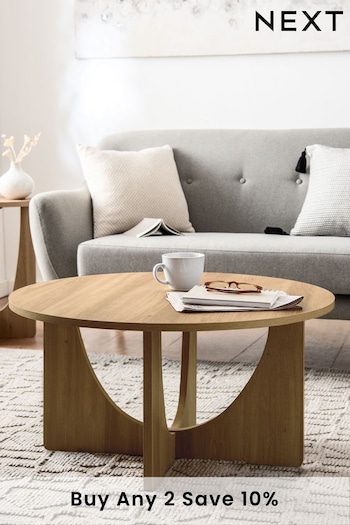 Natural Crafted Oak Effect Coffee Table (M50770) | £150