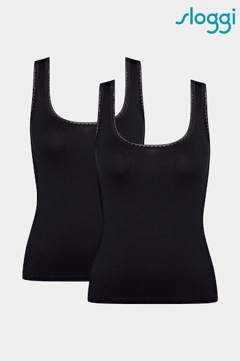 Sloggi Go Vest Tops 2 Pack (M50848) | £28