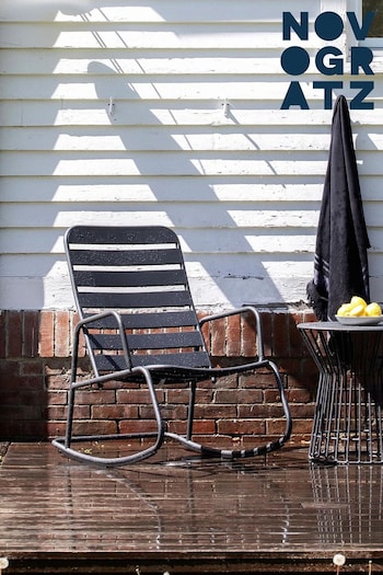 Novogratz Charcoal Roberta Outdoor Rocking Chair (M50954) | £100