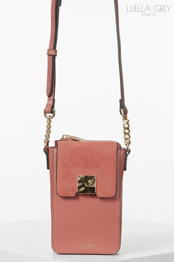 Luella Grey Pink Aida Phone Cross-Body Bag (M50993) | £79