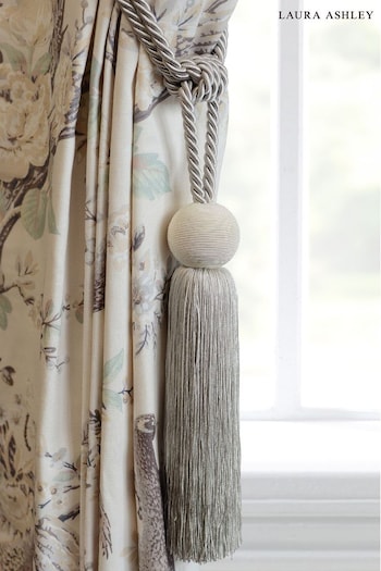 Laura Ashley Dove Grey Theodora Tassel Curtain Tie Back (M51079) | £18