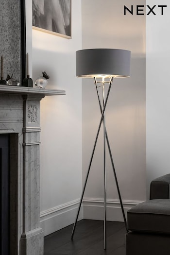 Silver Rico Floor Lamp (M51175) | £115