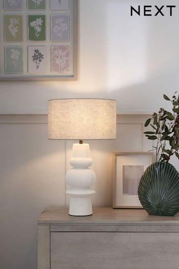 Ivory Hera Totem Table Lamp (M51178) | £99