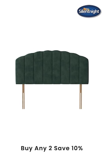 Silentnight Rainforest Green Merlin Luxury Velvet Headboard (M51279) | £175 - £290