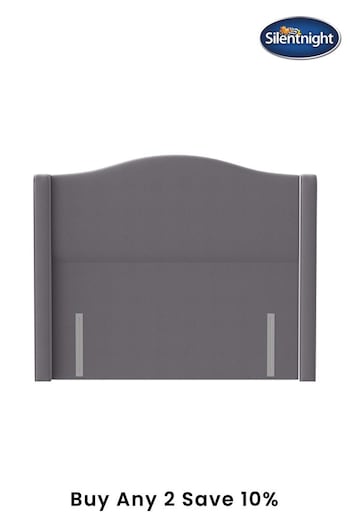 Silentnight Slate Grey Osprey Woven Headboard (M51680) | £425 - £495