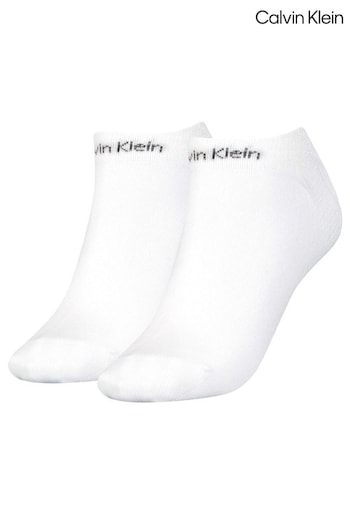 Calvin Klein White Grip Socks 2 Pack (M51793) | £12