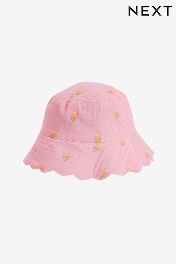 Pink Bucket Hat (3mths-10yrs) (M51929) | £9.50 - £11.50