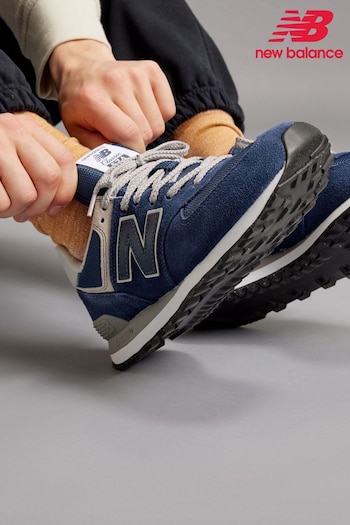 New Balance casual Navy Blue Mens 574 Trainers (M52466) | £95