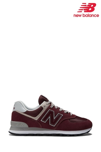 New Balance Burgundy Red 574 Trainers (M52471) | £95