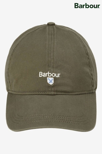 Barbour® Olive Green Cascade Patch Cap (M52546) | £22
