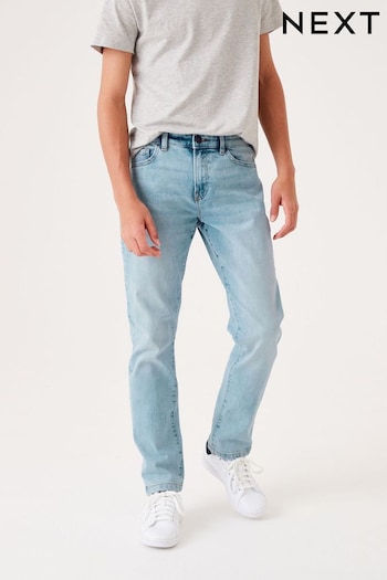 Blue Bleach Regular Fit Cotton Rich Stretch Jeans PAIGE (3-17yrs) (M52861) | £12 - £17