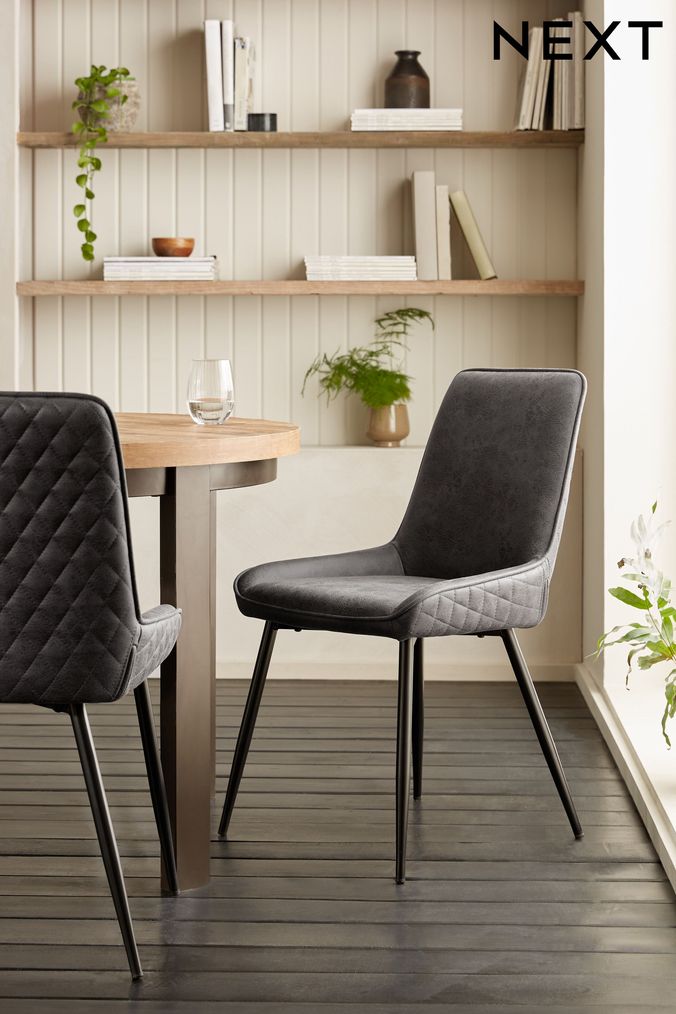Grey Dining Chairs Grey Velvet Dining Chairs Next UK