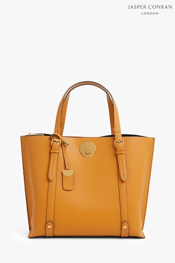 Trending: Laura Ashley Furniture Alexis Cross-Hatch Leather Grab Tote Bag (M53125) | £240