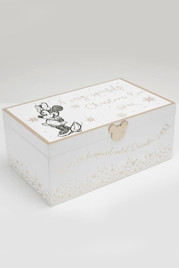 Disney White Minnie Mouse Christmas Eve Box (M54234) | £28