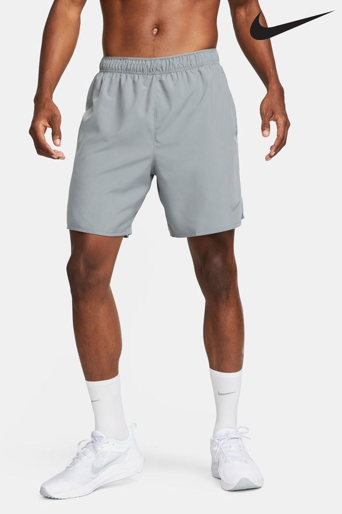 Grey nike dri fit hot sale shorts