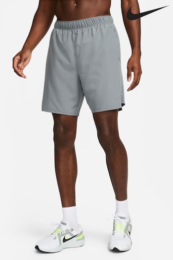 Nike Grey Challenger Dri-FIT 7 inch 2-in-1 Running Shorts (M55403) | £40