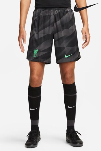Nike Black Liverpool FC Stadium Goalkeeper Football Shorts (M56023) | £40