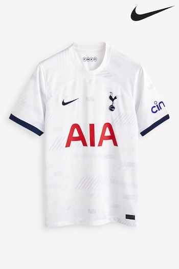Nike White Blank Tottenham Hotspur FC Stadium 23/24 Home Football Shirt (M56135) | £80