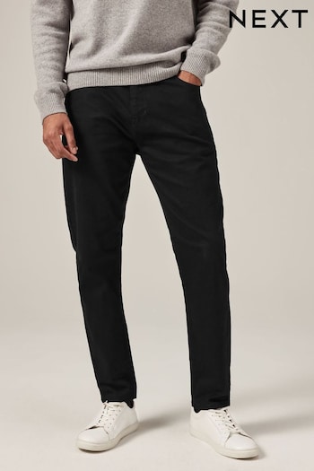Solid Black Slim Tapered Classic Stretch Jeans (M56182) | £28