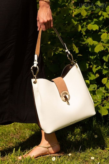 Luella Grey Lottie Hobo White Tote Bag (M56392) | £120