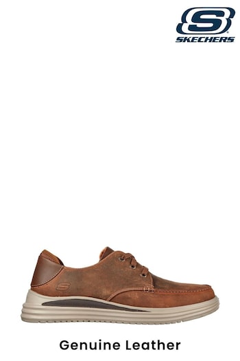 Skechers medio Brown Proven Valargo Mens Shoes (M56459) | £84