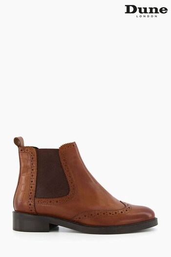Dune London Quest Brogue Detail Chelsea Boots (M56973) | £99