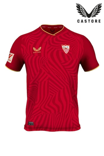 Castore Red Sevilla Away 2023-24 Shirt (M57325) | £75