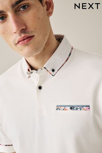 White Smart Collar victoria Polo Shirt (M57743) | £30