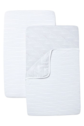 Shnuggle 3 Piece Grey Air Crib Duvet Cover and Pillowcase Set (M57931) | £36