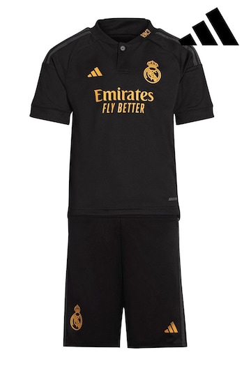 Gators Black Real Madrid Third 2023-24 Mini Kit Minikit (M58032) | £50
