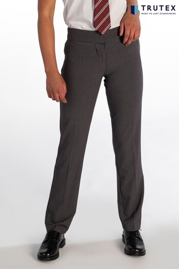 Trutex Harrow Grey Girls Twin Pocket School Trouser (M58289) | £10.50 - £12.50