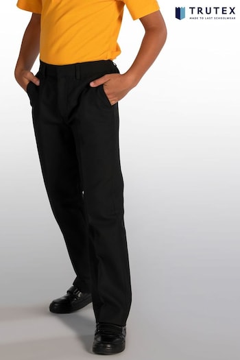 Trutex Junior Boys Black Classic Fit School Trousers (M58294) | £7.50