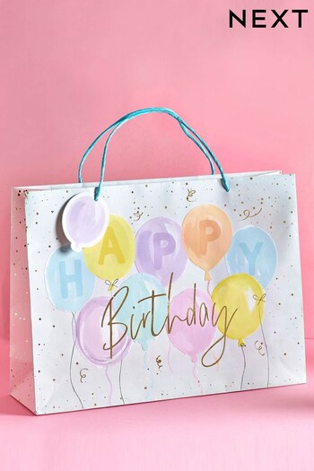 Multi Extra Large Pastel Balloon Gift Bag (M58783) | £5