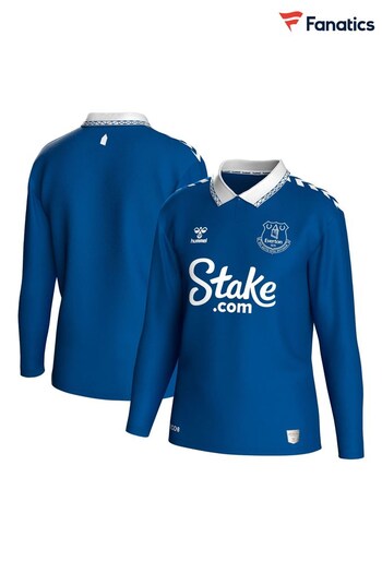 Fanatics Blue Everton Hummel Home 2023-24 Long Sleeve Shirt (M58968) | £70