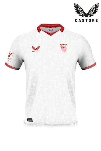 Castore White Sevilla 2023-24 Home Shirt (M58980) | £75