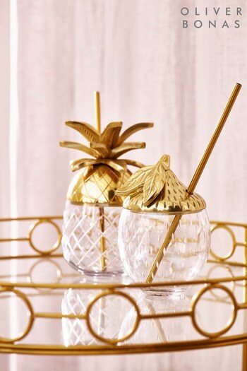 Oliver Bonas Gold Cocktail Pineapple Cup (M59227) | £26